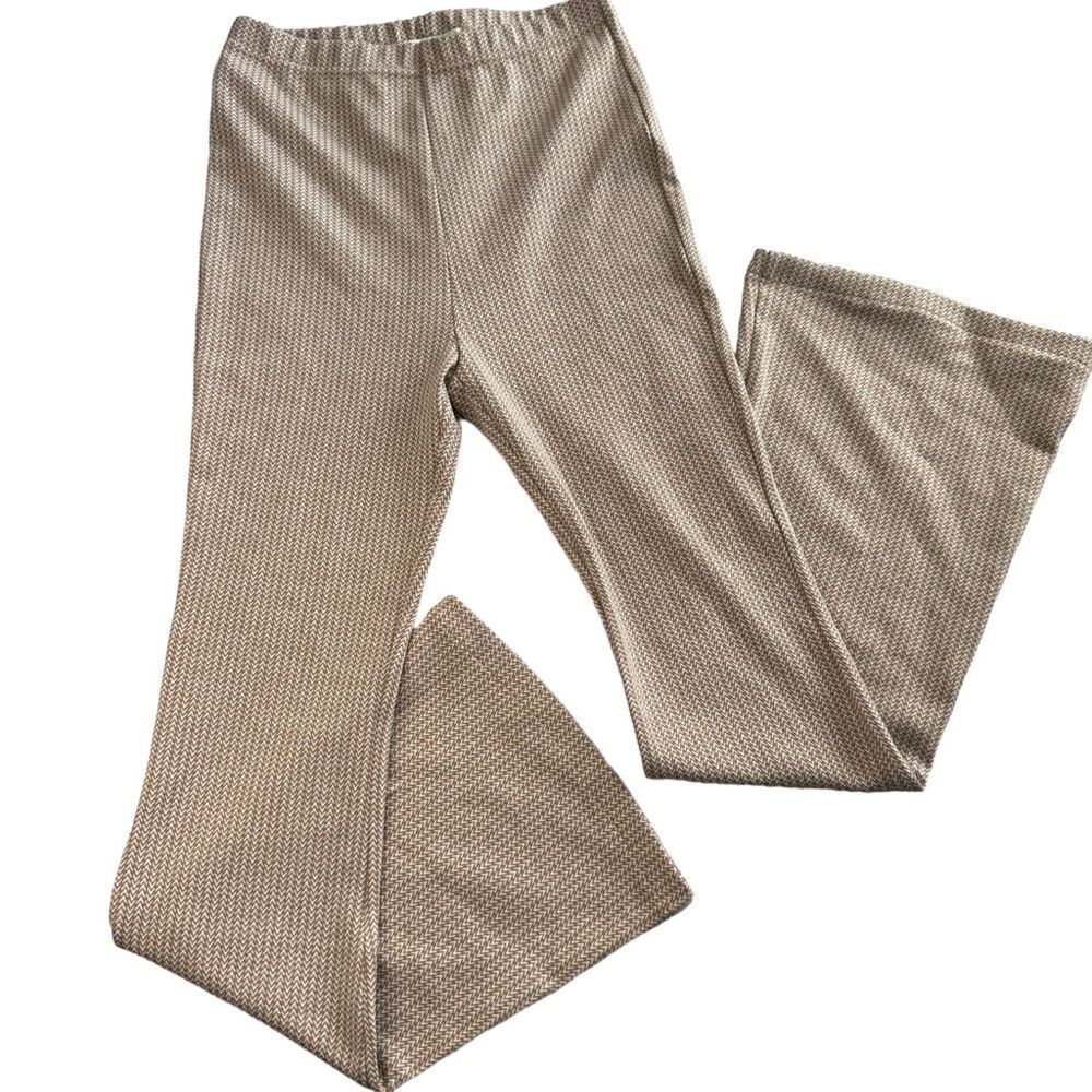 NWT 12th Tribe x The Salty Blonde Pants Wide Leg Stretch Herringbone Small New
